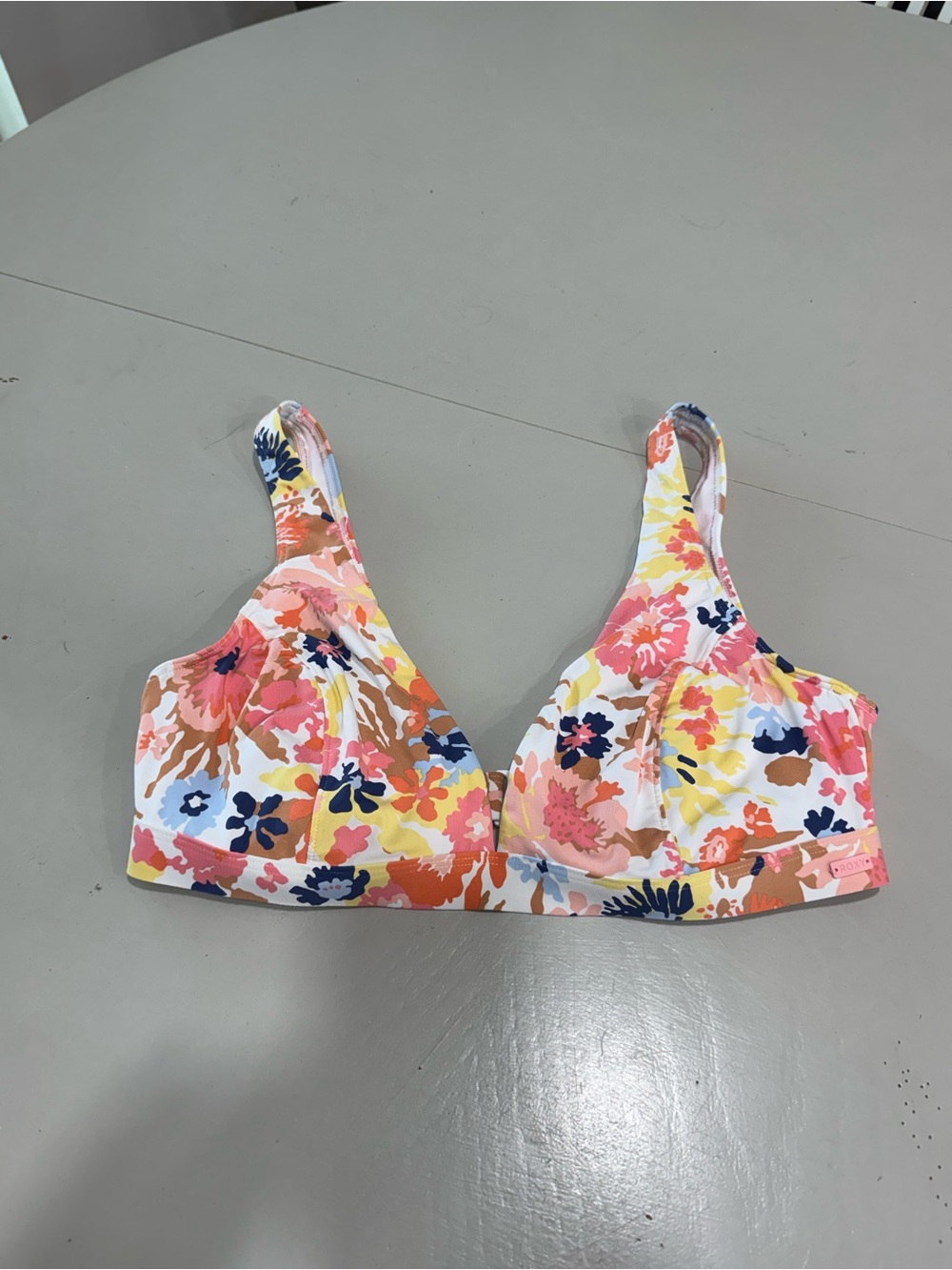 ROXY Multicolor Floral Bikini Top